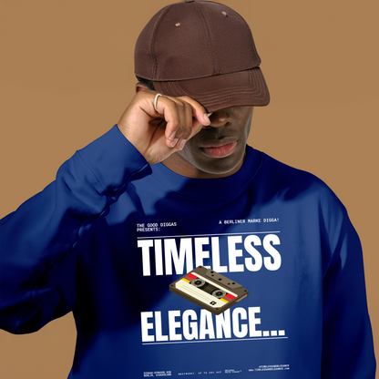 Timeless Retro Front Sweatshirt (White)