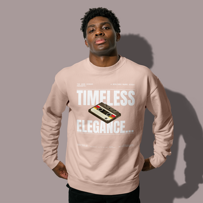 Timeless Retro Front Sweatshirt (White)
