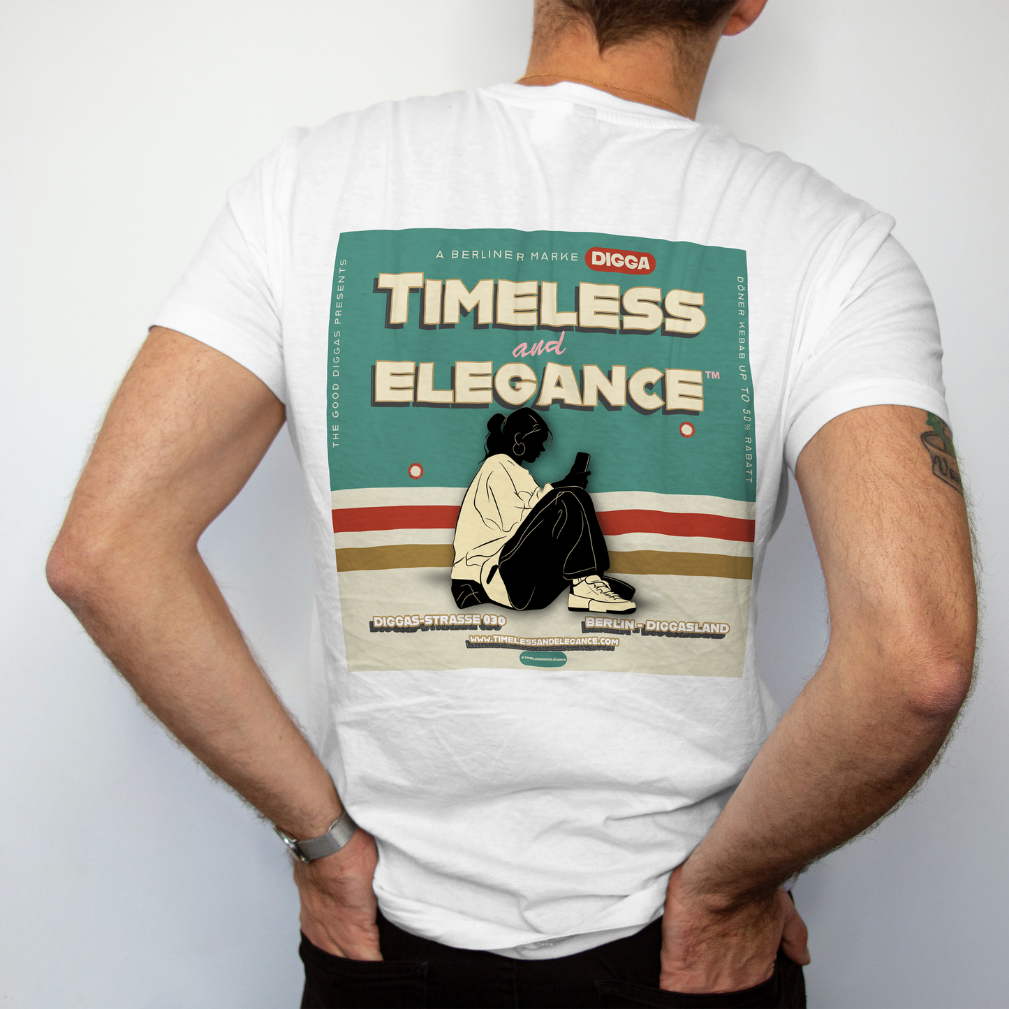 Timeless Phone T-Shirt (Back)