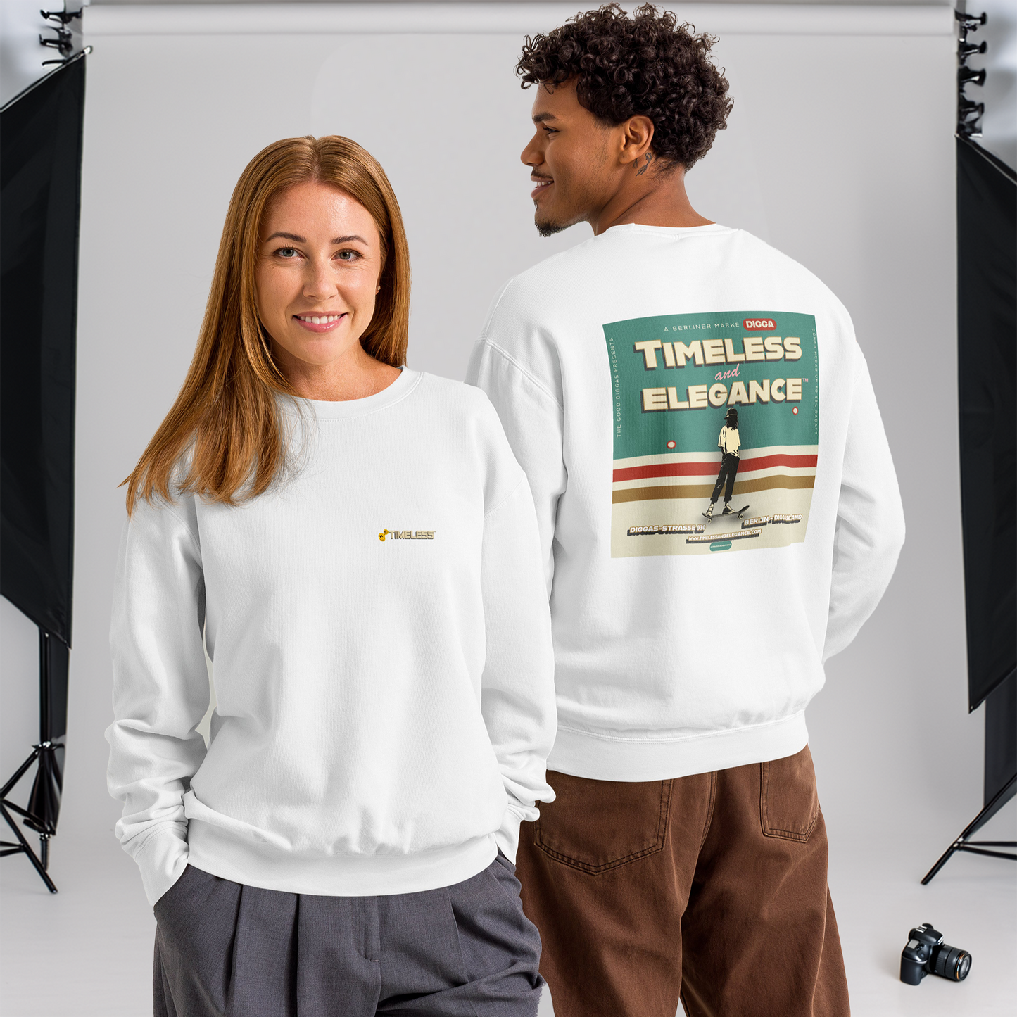 Timeless Skater With Logo Sweatshirt