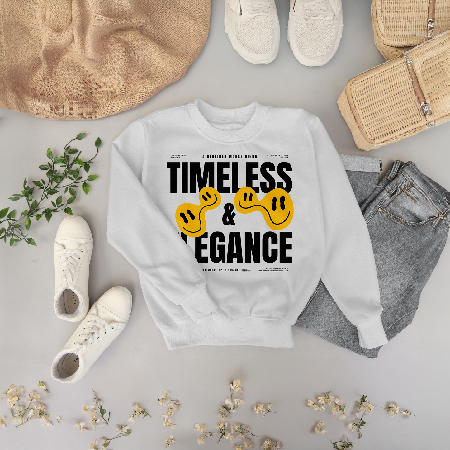 Timeless Original Front Sweatshirt (Black)