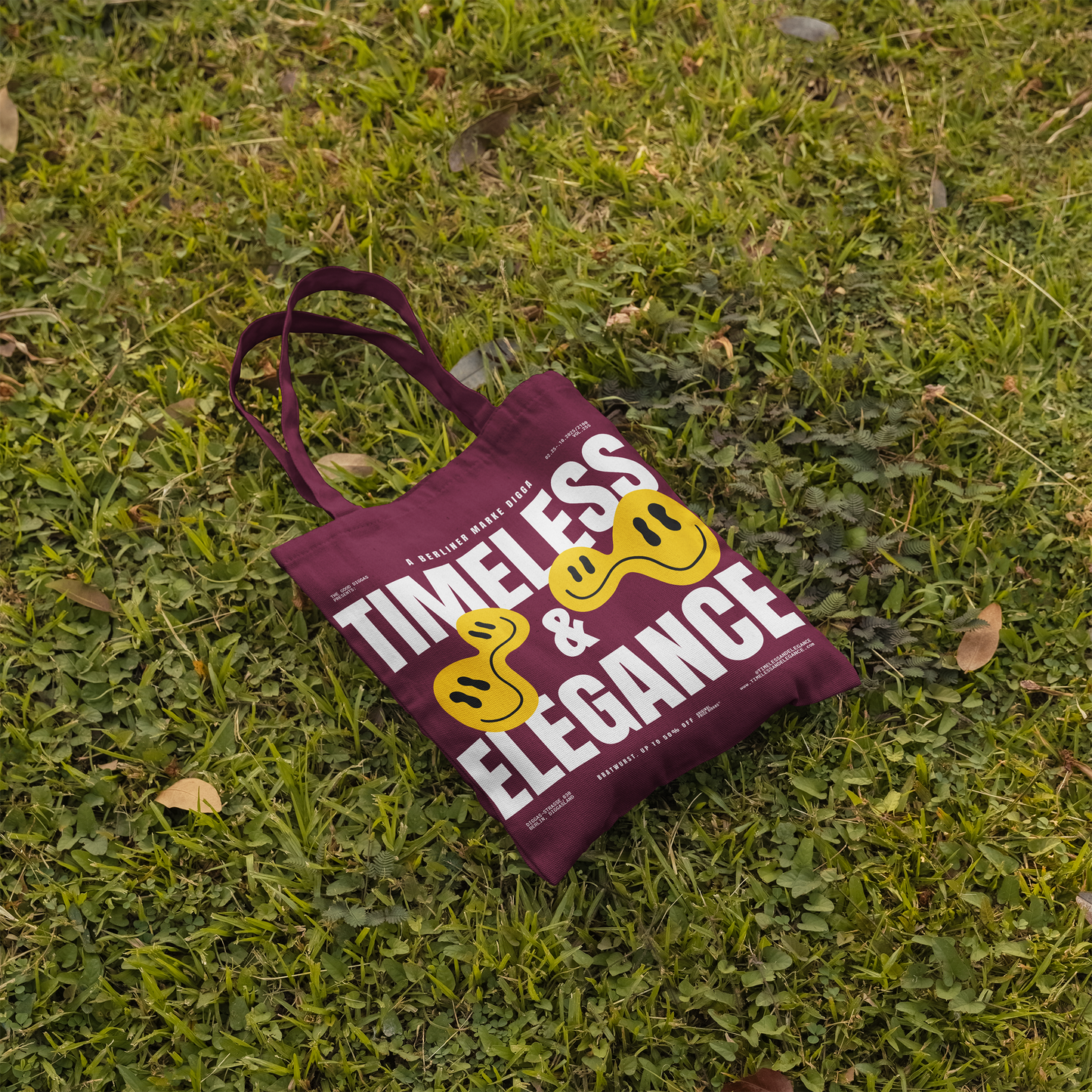 Tote Bag Timeless Digga Original White (F+B)