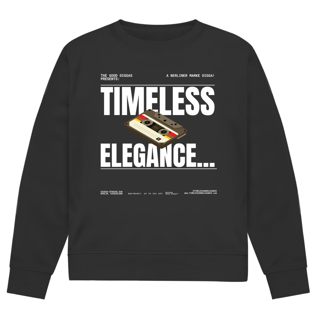 Timeless Retro Front Sweatshirt (White)