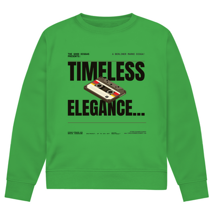 Timeless Retro Front Sweatshirt (Black)