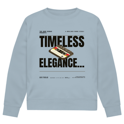 Timeless Retro Front Sweatshirt (Black)